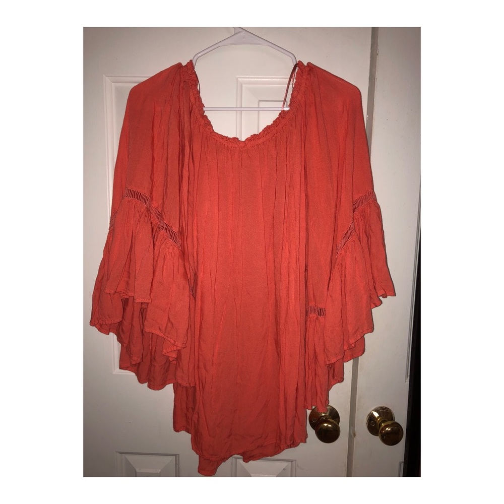 Orange boho top